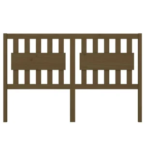 vente pas cher VidaXL Tête De Lit Marron Miel 155,5x4x100 Cm Bois Massif De Pin 11
