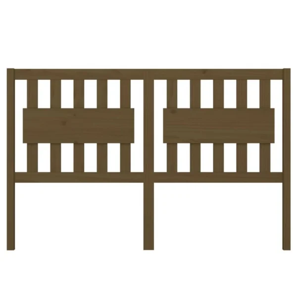 vente pas cher VidaXL Tête De Lit Marron Miel 155,5x4x100 Cm Bois Massif De Pin 4