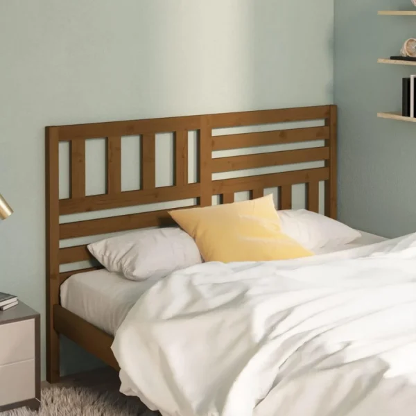 VidaXL Tête De Lit Marron Miel 156x4x100 Cm Bois Massif De Pin mode pas chere 4