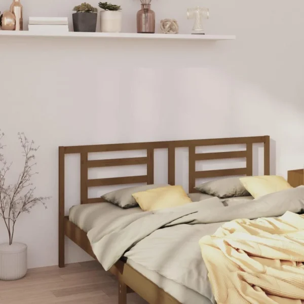 VidaXL Tête De Lit Marron Miel 186x4x100 Cm Bois De Pin Massif france en ligne 5
