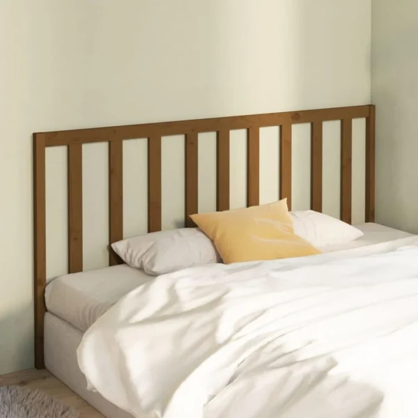 VidaXL Tête De Lit Marron Miel 186x4x100 Cm Bois Massif De Pin magasin france 4