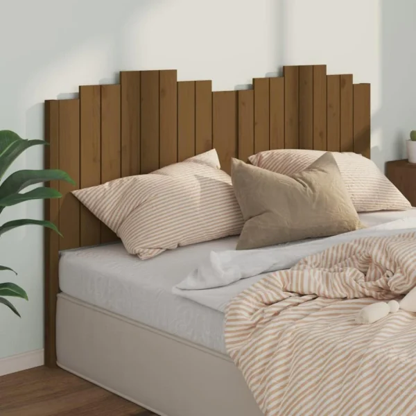 VidaXL Tête De Lit Marron Miel 186x4x110 Cm Bois Massif De Pin mode pas cher 1