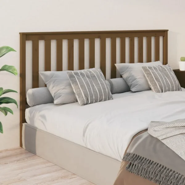Retour Facile et Gratuit VidaXL Tête De Lit Marron Miel 186x6x101 Cm Bois Massif De Pin 1