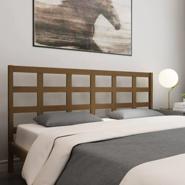 VidaXL Tête De Lit Marron Miel 205,5x4x100 Cm Bois Massif De Pin magasin pour 1