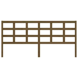 VidaXL Tête De Lit Marron Miel 205,5x4x100 Cm Bois Massif De Pin magasin pour 11