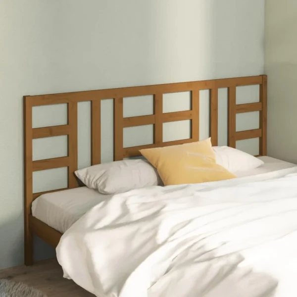 VidaXL Tête De Lit Marron Miel 206x4x100 Cm Bois Massif De Pin grand choix 1