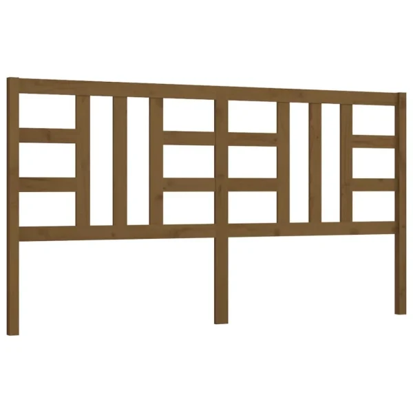 VidaXL Tête De Lit Marron Miel 206x4x100 Cm Bois Massif De Pin grand choix 3
