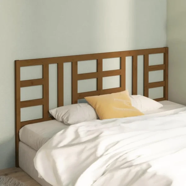 VidaXL Tête De Lit Marron Miel 206x4x100 Cm Bois Massif De Pin grand choix 5