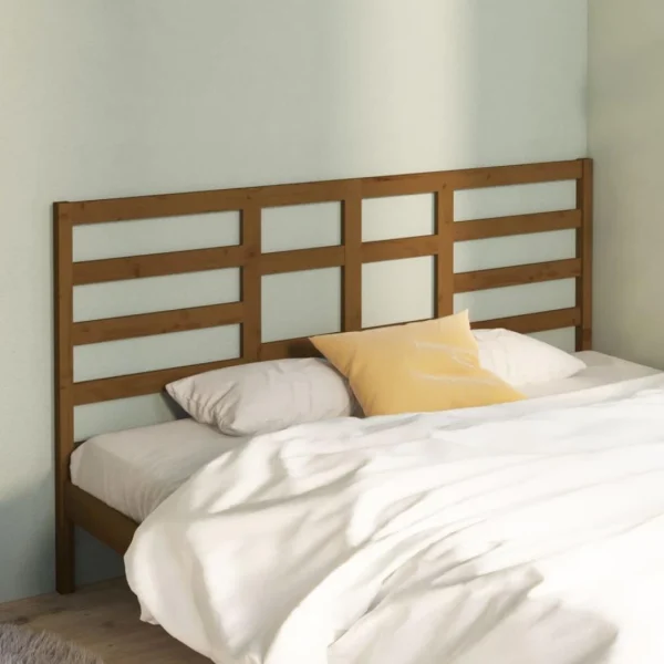 VidaXL Tête De Lit Marron Miel 206x4x104 Cm Bois Massif De Pin excellent qulity 1