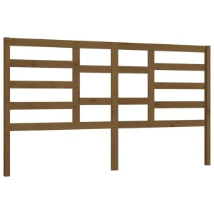 VidaXL Tête De Lit Marron Miel 206x4x104 Cm Bois Massif De Pin excellent qulity 9