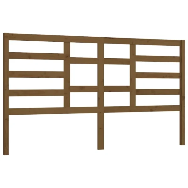 VidaXL Tête De Lit Marron Miel 206x4x104 Cm Bois Massif De Pin excellent qulity 3