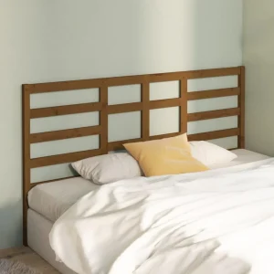 VidaXL Tête De Lit Marron Miel 206x4x104 Cm Bois Massif De Pin excellent qulity 11