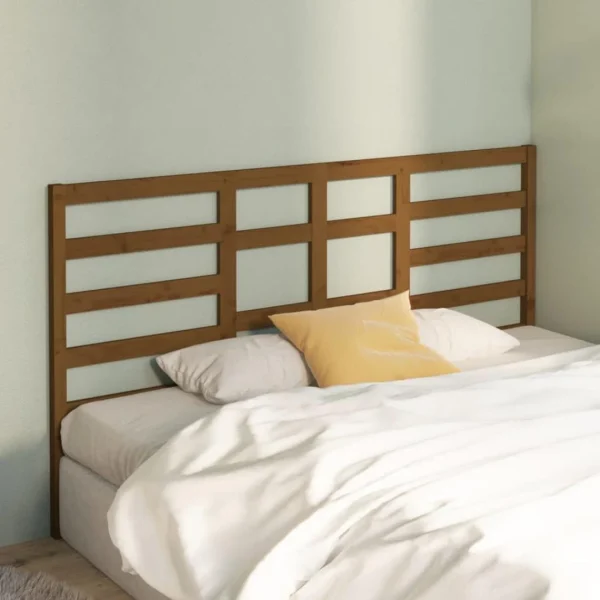 VidaXL Tête De Lit Marron Miel 206x4x104 Cm Bois Massif De Pin excellent qulity 4