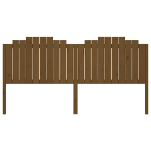 VidaXL Tête De Lit Marron Miel 206x4x110 Cm Bois Massif De Pin Nouvelle Collection 13