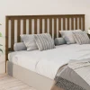 VidaXL Tête De Lit Marron Miel 206x6x101 Cm Bois Massif De Pin l'unique style 19