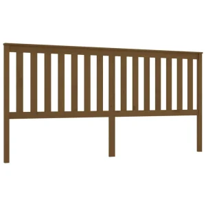 VidaXL Tête De Lit Marron Miel 206x6x101 Cm Bois Massif De Pin l'unique style 9