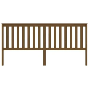 VidaXL Tête De Lit Marron Miel 206x6x101 Cm Bois Massif De Pin l'unique style 11