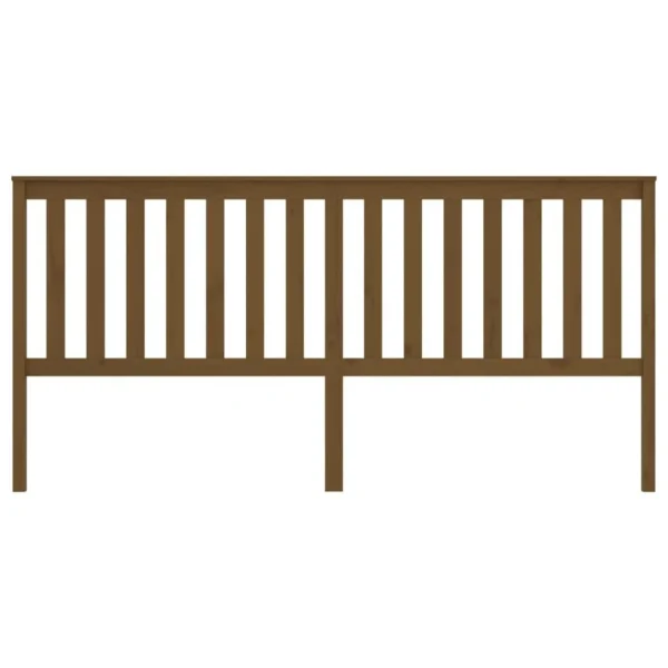 VidaXL Tête De Lit Marron Miel 206x6x101 Cm Bois Massif De Pin l'unique style 4
