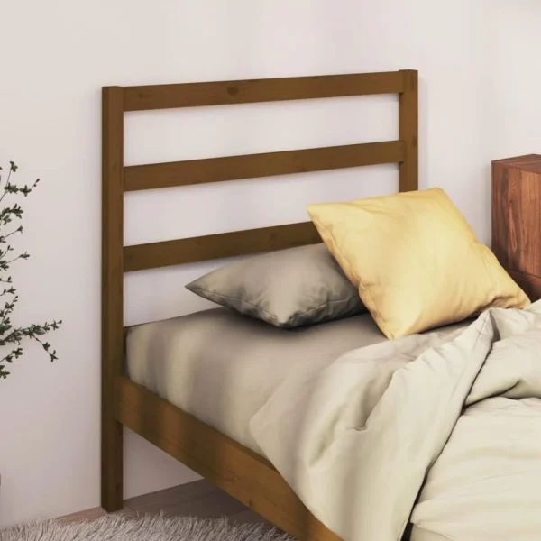 VidaXL Tête De Lit Marron Miel 81x4x100 Cm Bois Massif De Pin Pas Cher Magasin Soldes 1