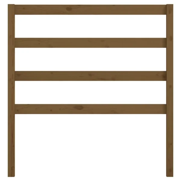 VidaXL Tête De Lit Marron Miel 81x4x100 Cm Bois Massif De Pin Pas Cher Magasin Soldes 5