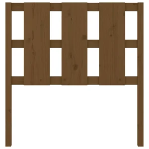 luxe soldes VidaXL Tête De Lit Marron Miel 95,5x4x100 Cm Bois Massif De Pin 13