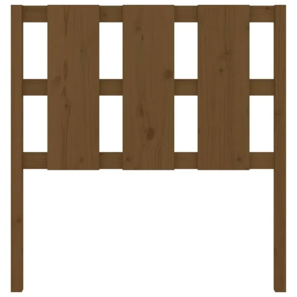 luxe soldes VidaXL Tête De Lit Marron Miel 95,5x4x100 Cm Bois Massif De Pin 5