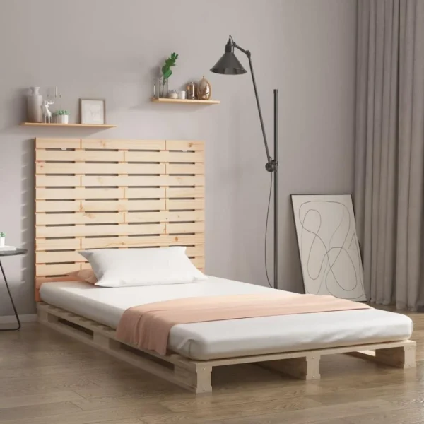 VidaXL Tête De Lit Murale 126x3x91,5 Cm Bois Massif De Pin offre spéciale 1