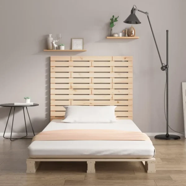 VidaXL Tête De Lit Murale 126x3x91,5 Cm Bois Massif De Pin offre spéciale 3