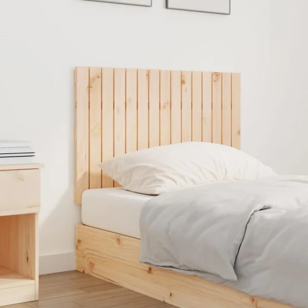 Top ventes VidaXL Tête De Lit Murale 95,5x3x60 Cm Bois Massif De Pin 3