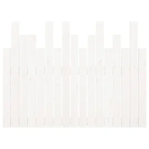 achat VidaXL Tête De Lit Murale Blanc 108x3x80 Cm Bois Massif De Pin 13