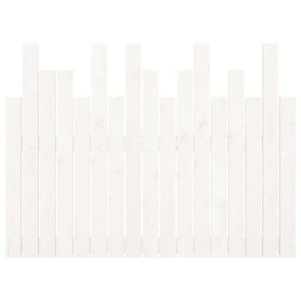 achat VidaXL Tête De Lit Murale Blanc 108x3x80 Cm Bois Massif De Pin 5