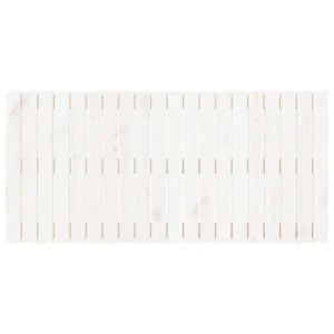 vente luxe pas cher VidaXL Tête De Lit Murale Blanc 127,5x3x60 Cm Bois Massif De Pin 11