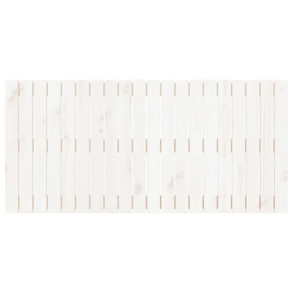 vente luxe pas cher VidaXL Tête De Lit Murale Blanc 127,5x3x60 Cm Bois Massif De Pin 4