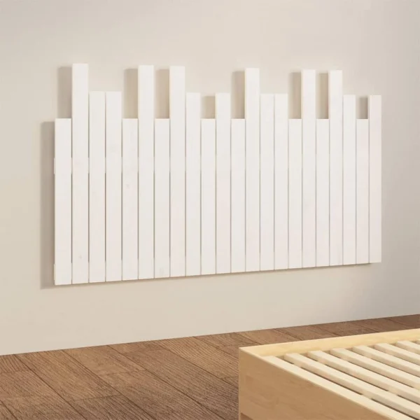 VidaXL Tête De Lit Murale Blanc 140x3x80 Cm Bois Massif De Pin Prestation Et Rapide 4