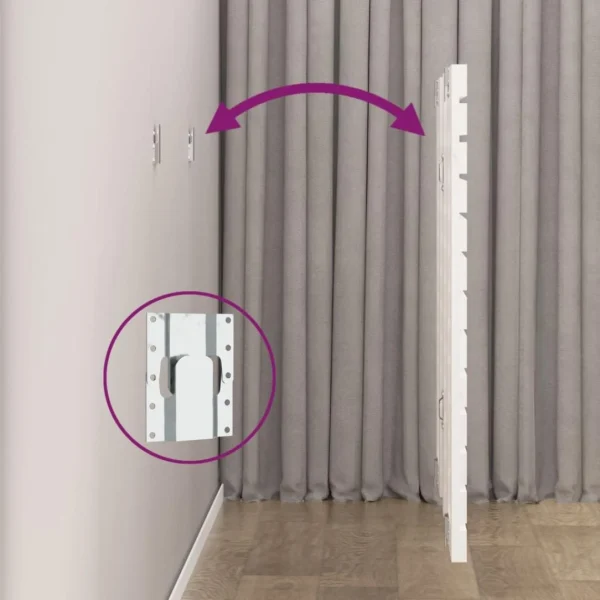 Protections acheteurs VidaXL Tête De Lit Murale Blanc 186x3x91,5 Cm Bois Massif De Pin 6