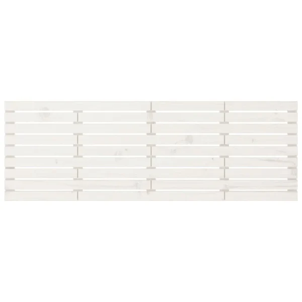 VidaXL Tête De Lit Murale Blanc 206x3x63 Cm Bois Massif De Pin prix pas cher 4