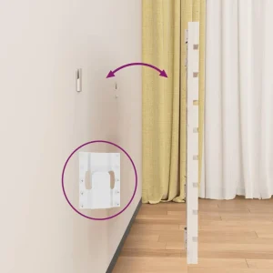 VidaXL Tête De Lit Murale Blanc 206x3x63 Cm Bois Massif De Pin prix pas cher 15