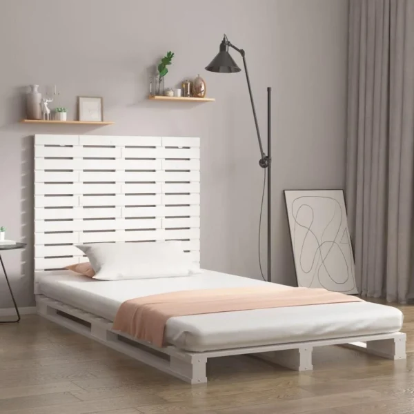 VidaXL Tête De Lit Murale Blanc 96x3x91,5 Cm Bois Massif De Pin acheter en ligne 1