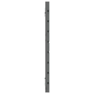 Authentic Original licence VidaXL Tête De Lit Murale Gris 126x3x63 Cm Bois Massif De Pin 13