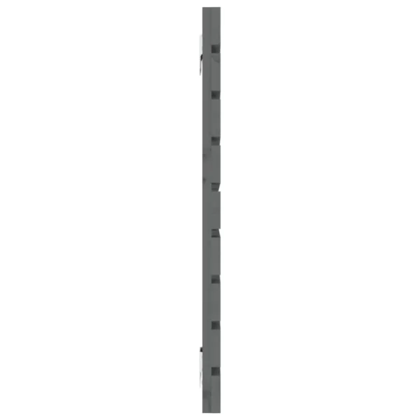 Authentic Original licence VidaXL Tête De Lit Murale Gris 126x3x63 Cm Bois Massif De Pin 5