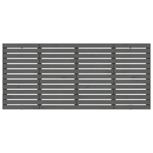 VidaXL Tête De Lit Murale Gris 156x3x91,5 Cm Bois Massif De Pin vente pas cher 11