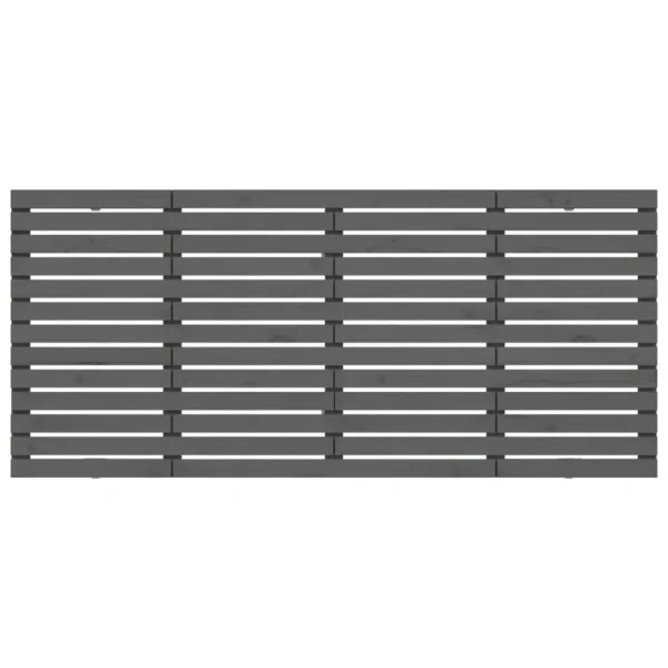 VidaXL Tête De Lit Murale Gris 156x3x91,5 Cm Bois Massif De Pin vente pas cher 4