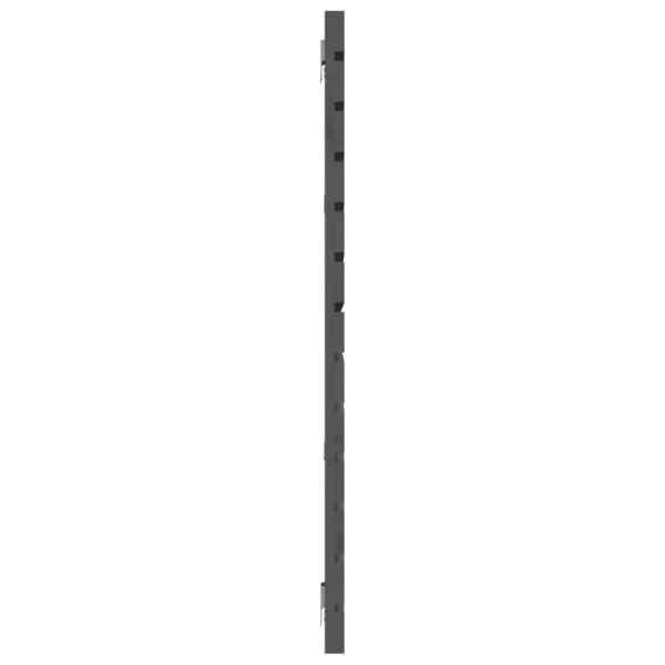 VidaXL Tête De Lit Murale Gris 156x3x91,5 Cm Bois Massif De Pin vente pas cher 5