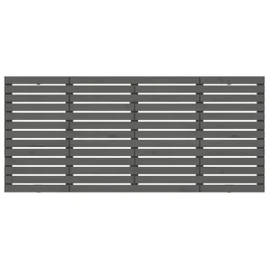 magasin pour VidaXL Tête De Lit Murale Gris 206x3x91,5 Cm Bois Massif De Pin 11