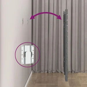magasin pour VidaXL Tête De Lit Murale Gris 206x3x91,5 Cm Bois Massif De Pin 15
