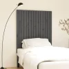 VidaXL Tête De Lit Murale Gris 95,5x3x110 Cm Bois Massif De Pin soldes pas cher 7