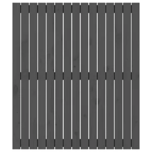 VidaXL Tête De Lit Murale Gris 95,5x3x110 Cm Bois Massif De Pin soldes pas cher 11