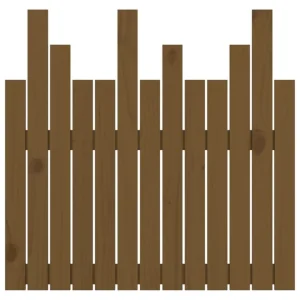 VidaXL Tête De Lit Murale Marron Miel 82,5x3x80 Cm Bois Massif De Pin achat 13