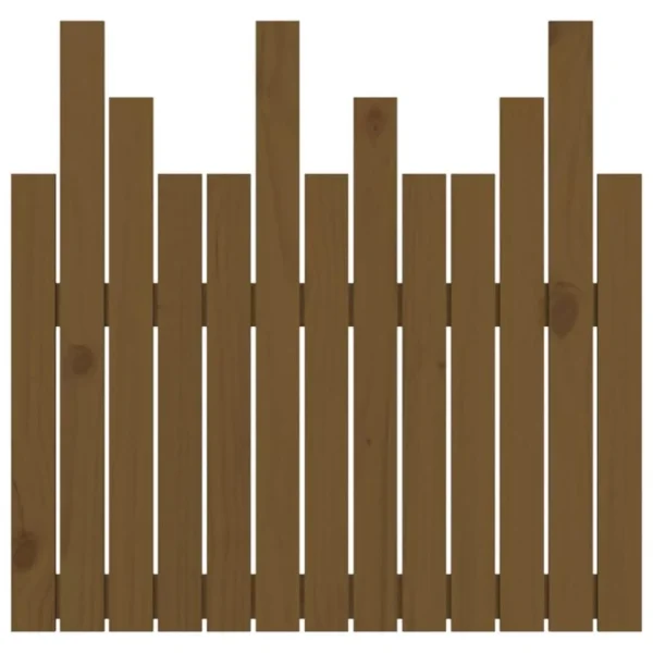 VidaXL Tête De Lit Murale Marron Miel 82,5x3x80 Cm Bois Massif De Pin achat 5
