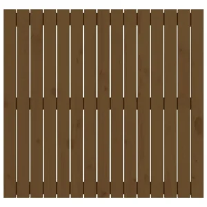VidaXL Tête De Lit Murale Marron Miel 95,5x3x90 Cm Bois Massif De Pin jusqu'à 11